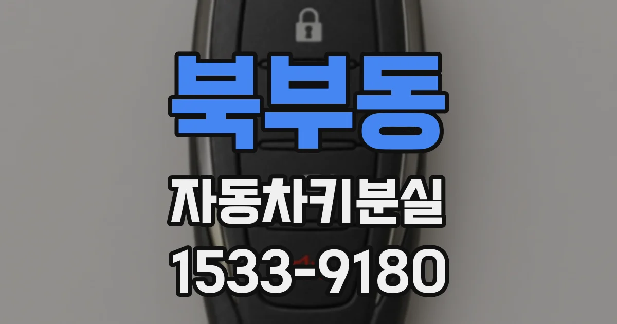 북부동 자동차키분실