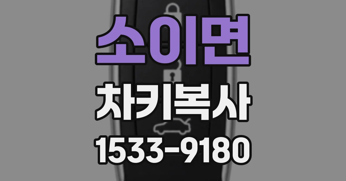 소이면 차키복사