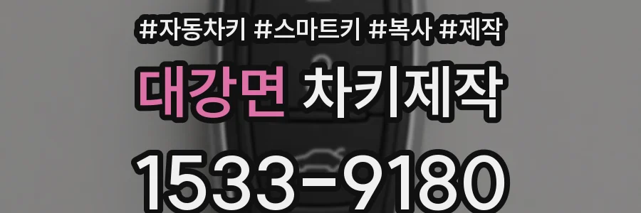 대강면 차키제작