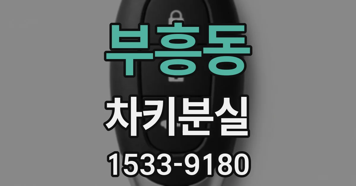 부흥동 차키분실