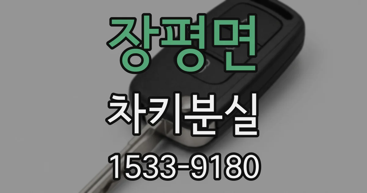 장평면 차키분실