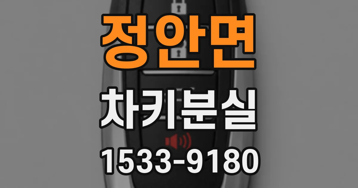 정안면 차키분실