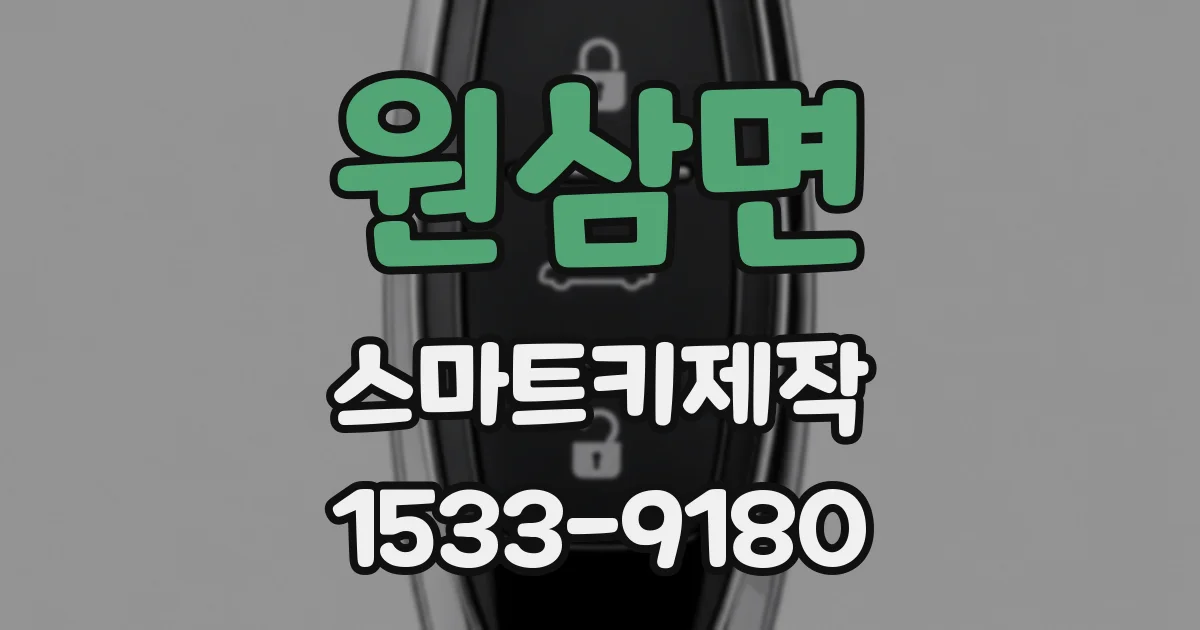 원삼면 스마트키제작