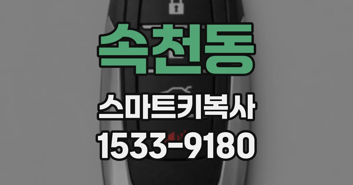 속천동 스마트키복사