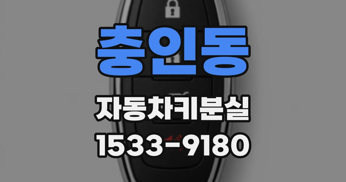 충인동 자동차키분실