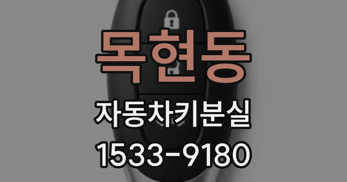 목현동 자동차키분실