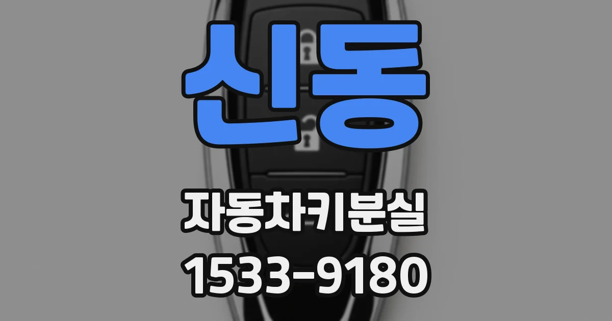신동 자동차키분실