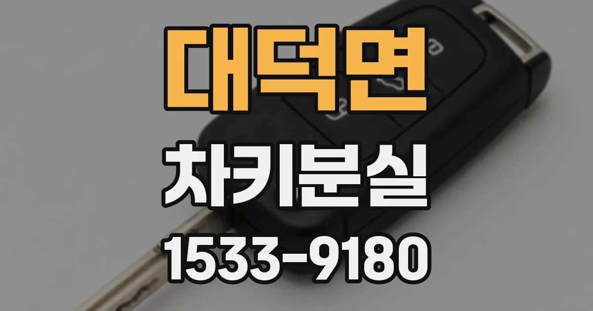 대덕면 차키분실