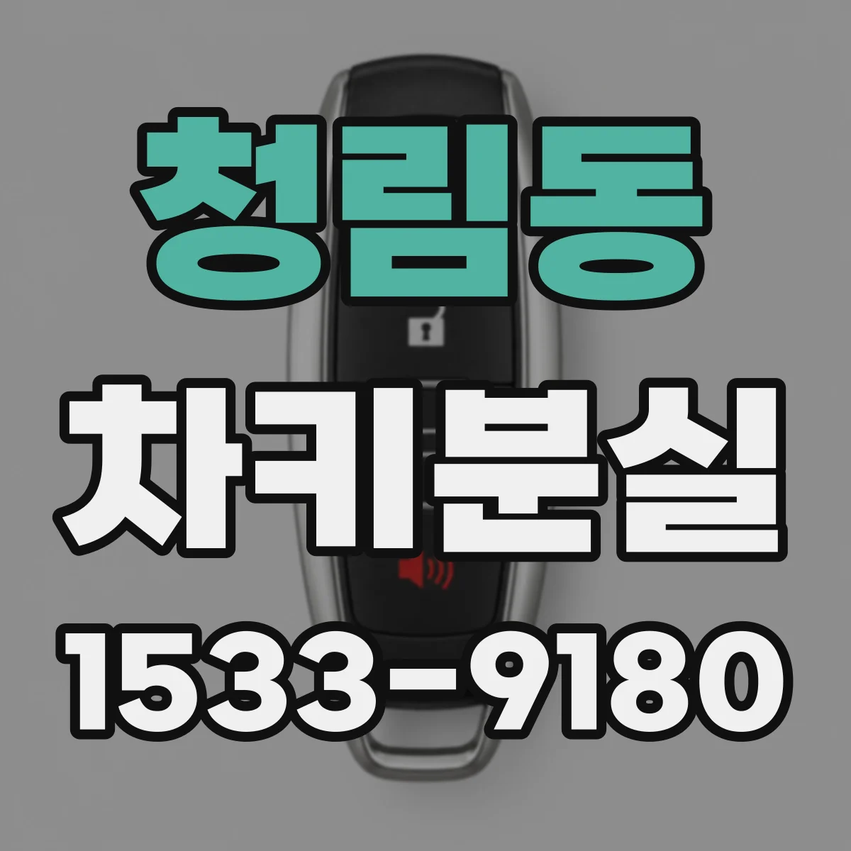 청림동 차키분실