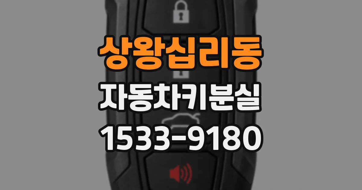 상왕십리동 자동차키분실