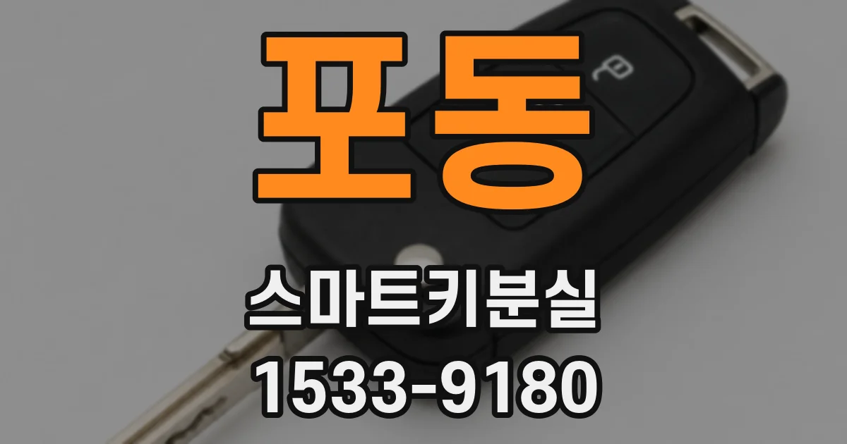 포동 스마트키분실
