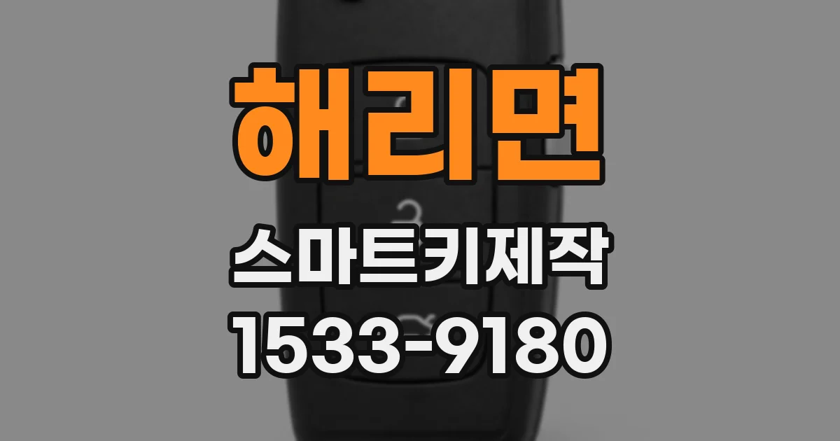 해리면 스마트키제작