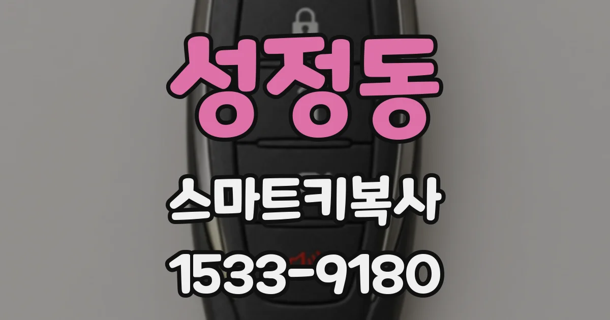 성정동 스마트키복사
