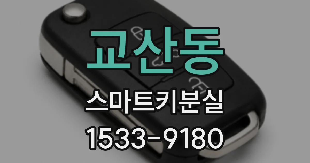 교산동 스마트키분실