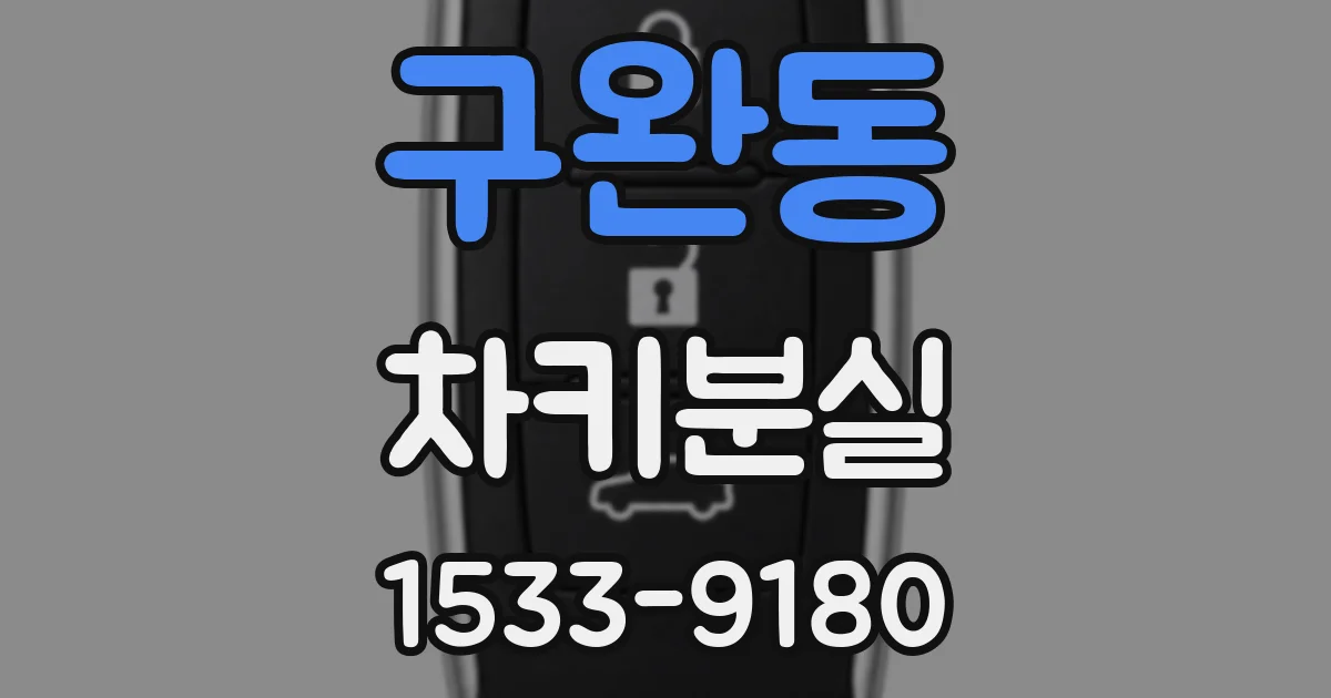 구완동 차키분실