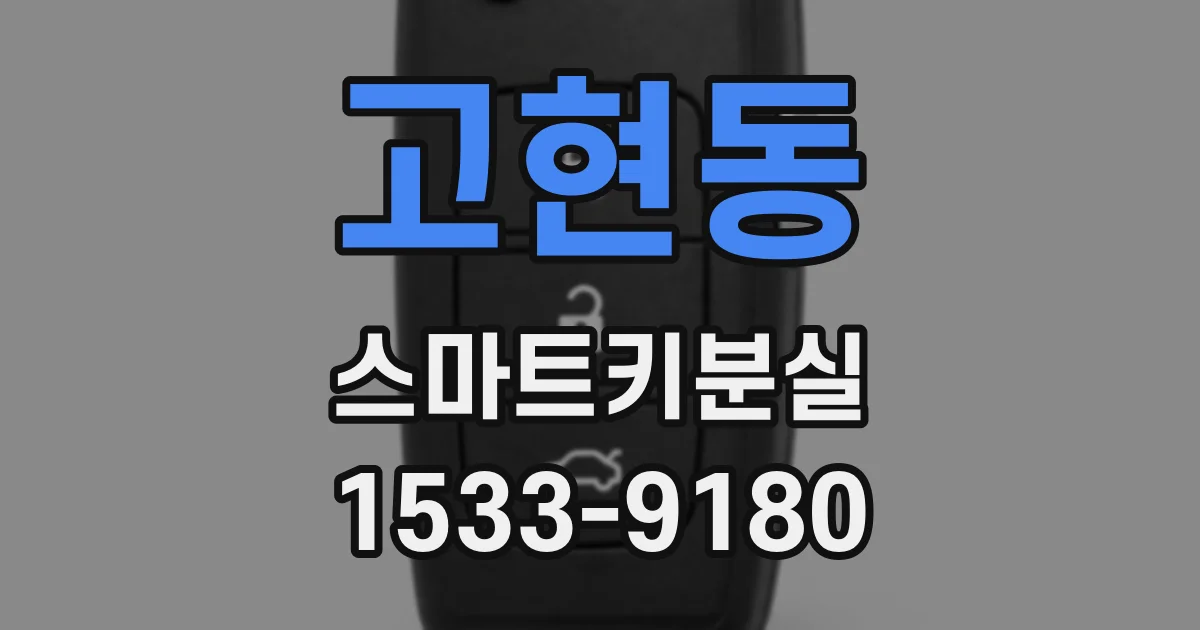 고현동 스마트키분실