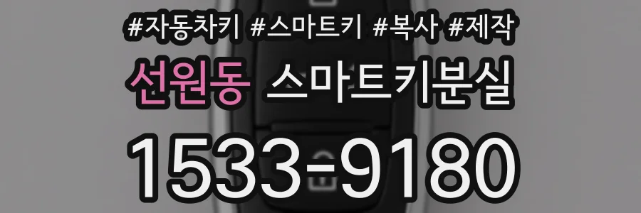 선원동 스마트키분실