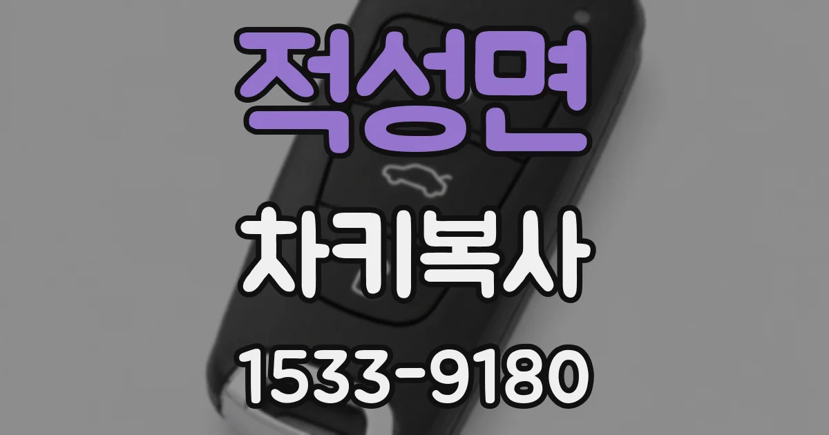 적성면 차키복사