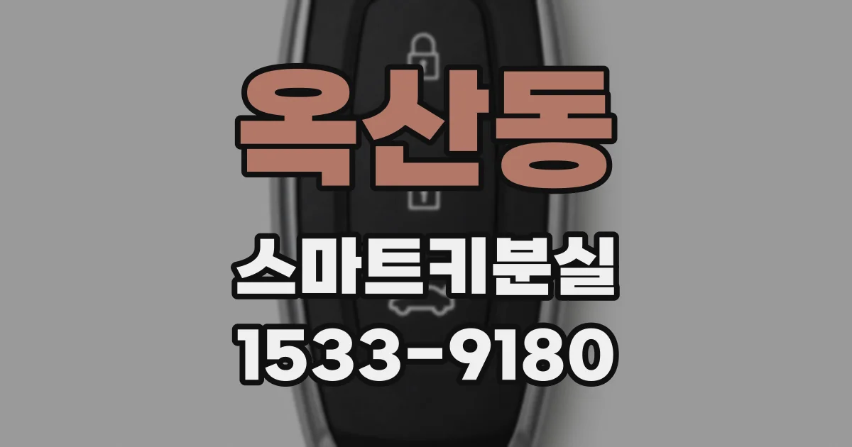 옥산동 스마트키분실