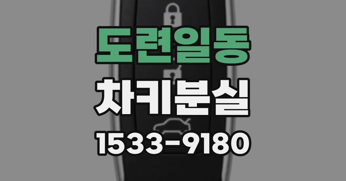 도련일동 차키분실