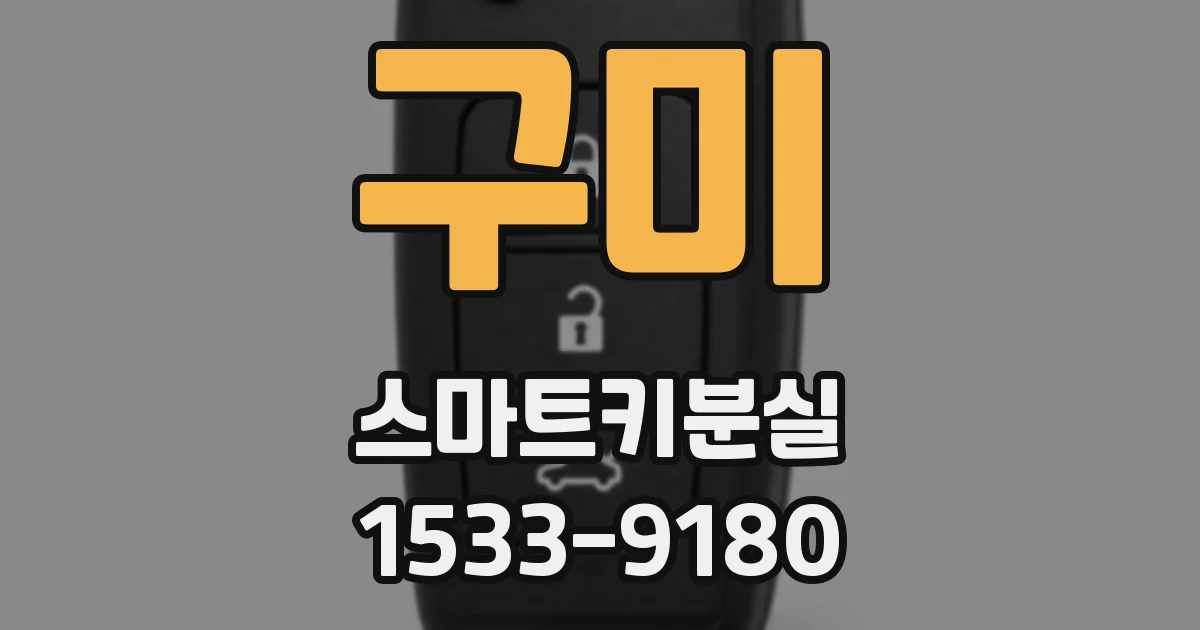 구미 스마트키분실