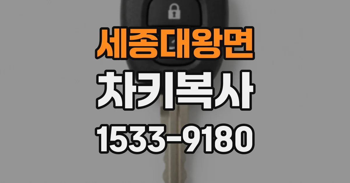 세종대왕면 차키복사