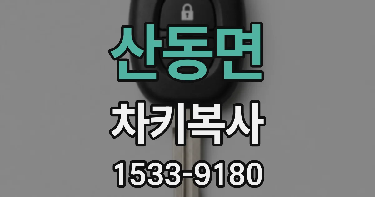 산동면 차키복사