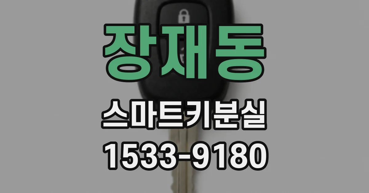 장재동 스마트키분실