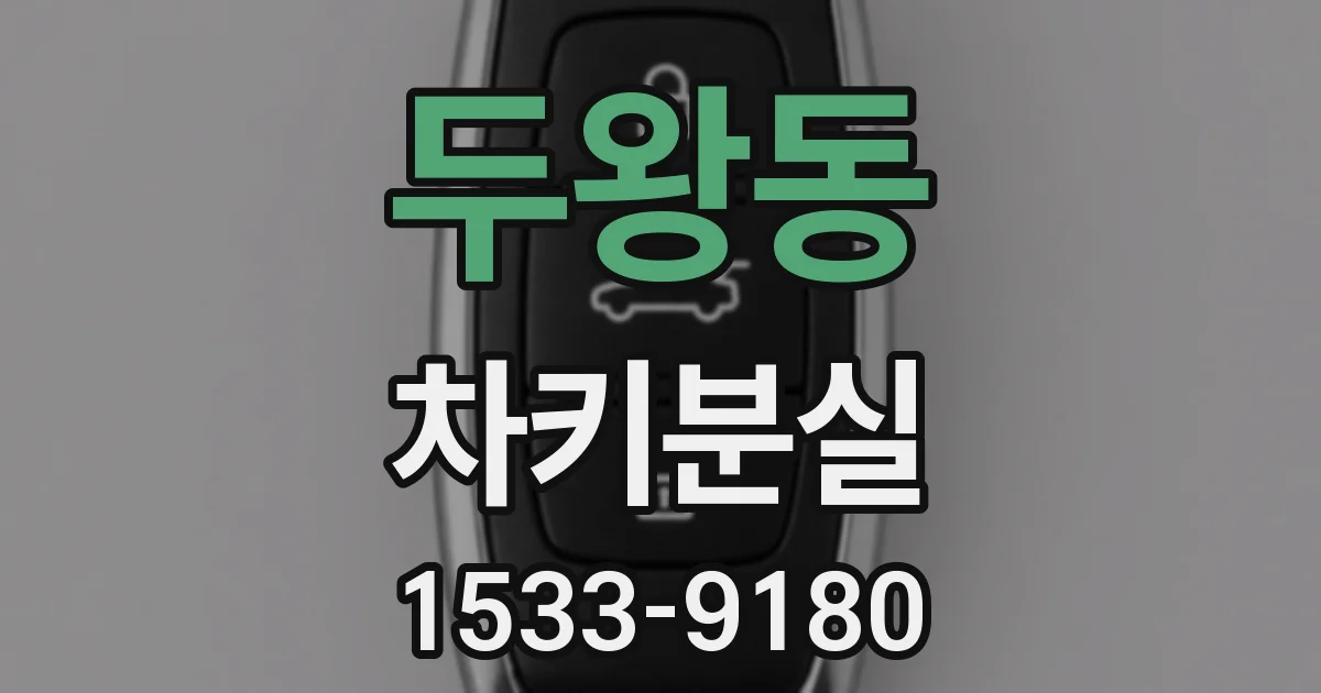 두왕동 차키분실