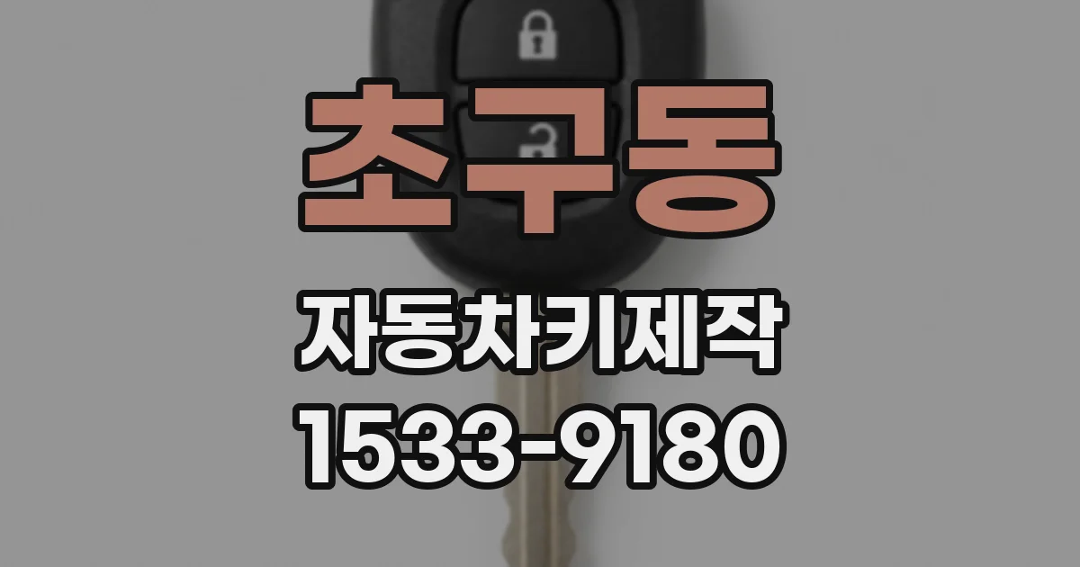 초구동 자동차키제작