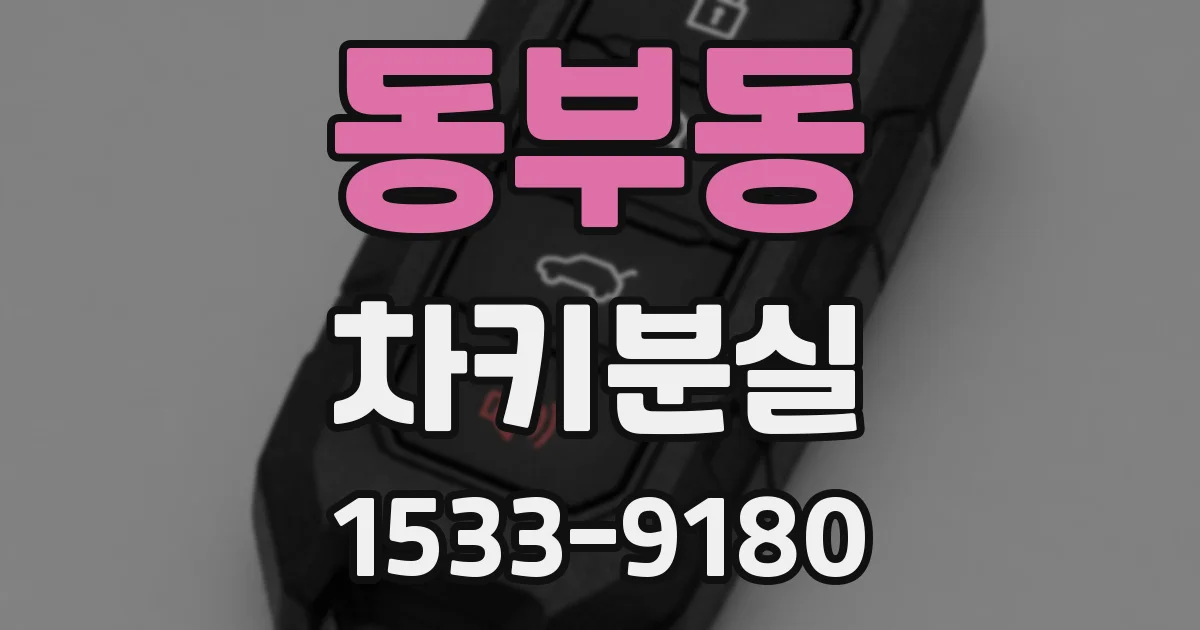 동부동 차키분실