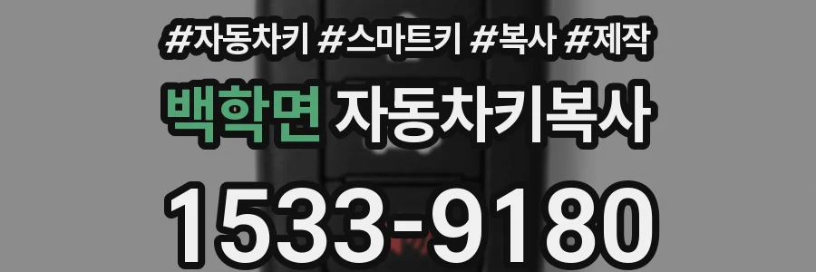 백학면 자동차키복사
