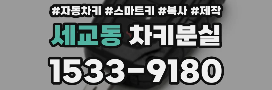 세교동 차키분실
