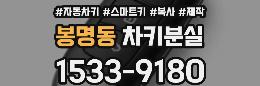 봉명동 차키분실