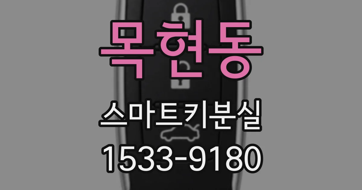 목현동 스마트키분실