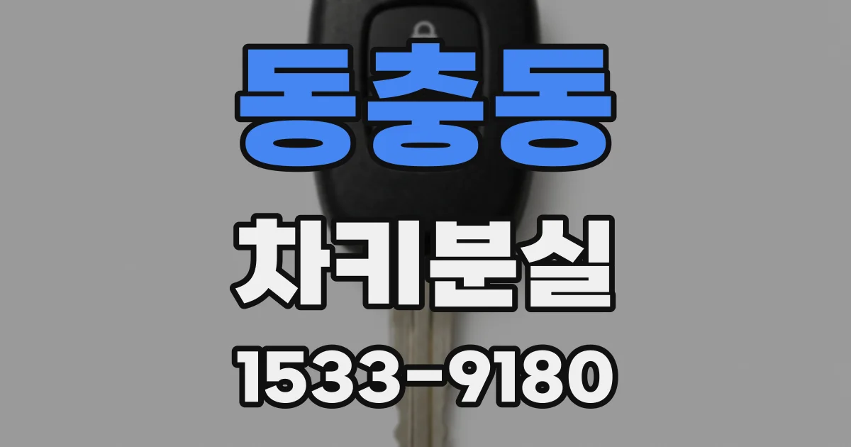 동충동 차키분실
