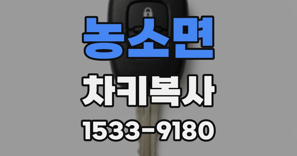 농소면 차키복사