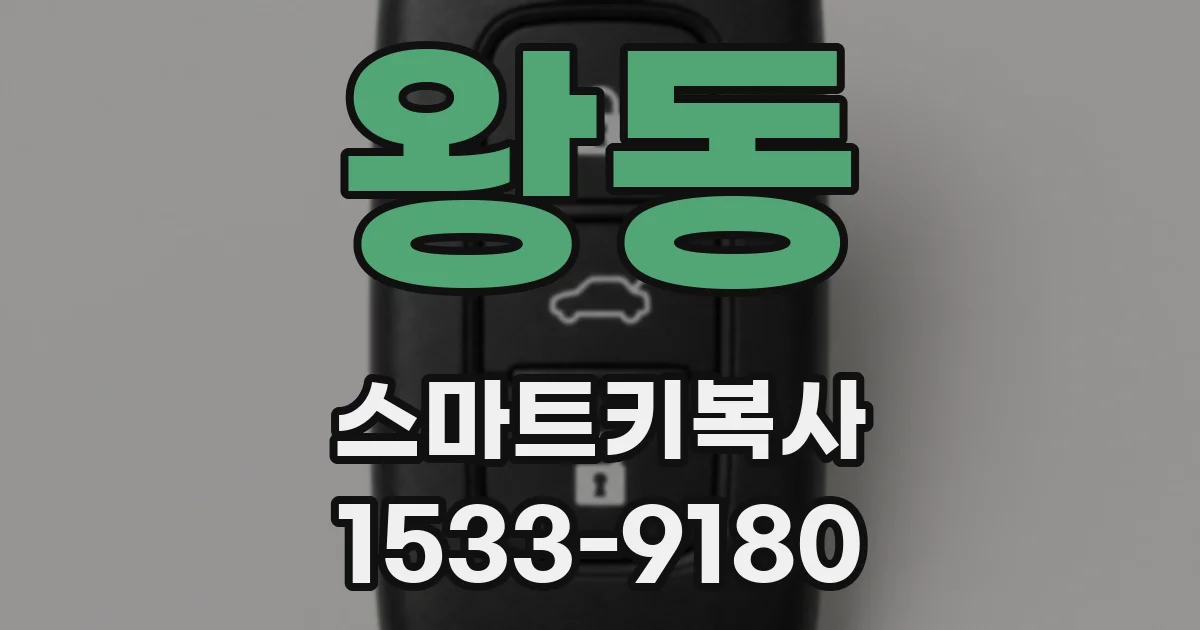 왕동 스마트키복사