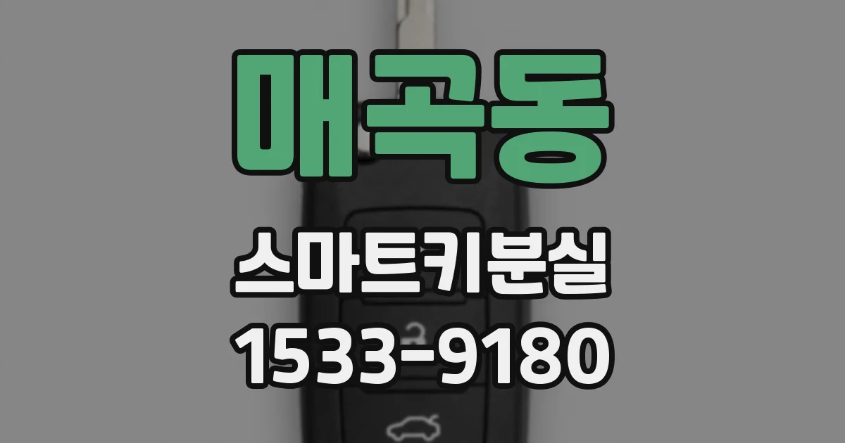 매곡동 스마트키분실