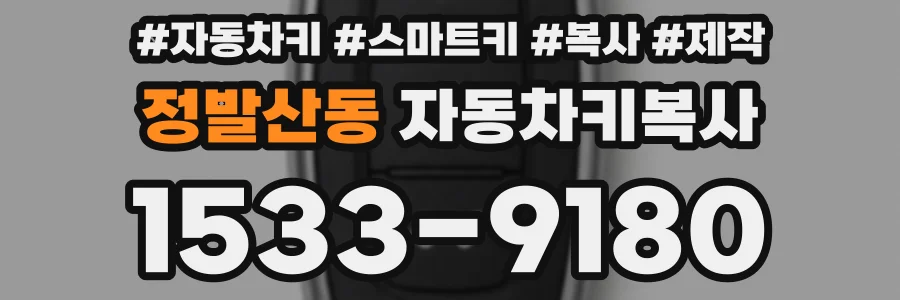정발산동 자동차키복사