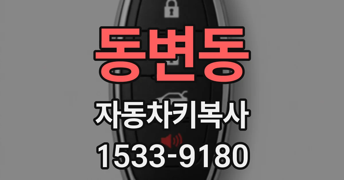 동변동 자동차키복사