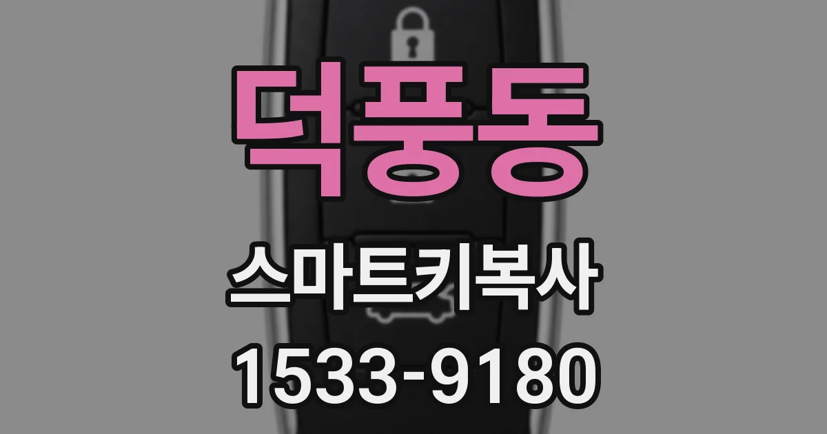 덕풍동 스마트키복사
