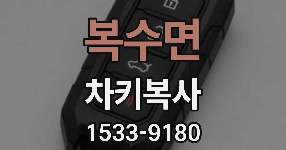 복수면 차키복사