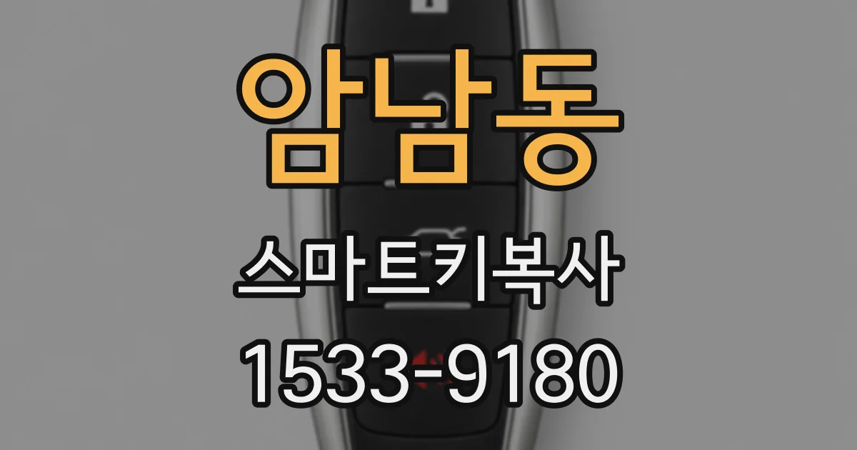 암남동 스마트키복사