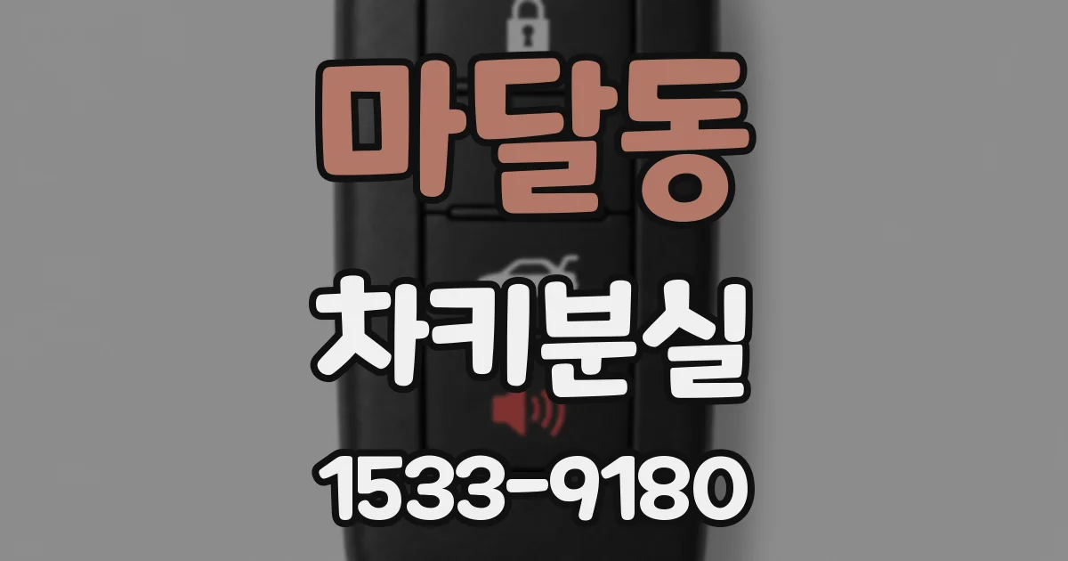 마달동 차키분실