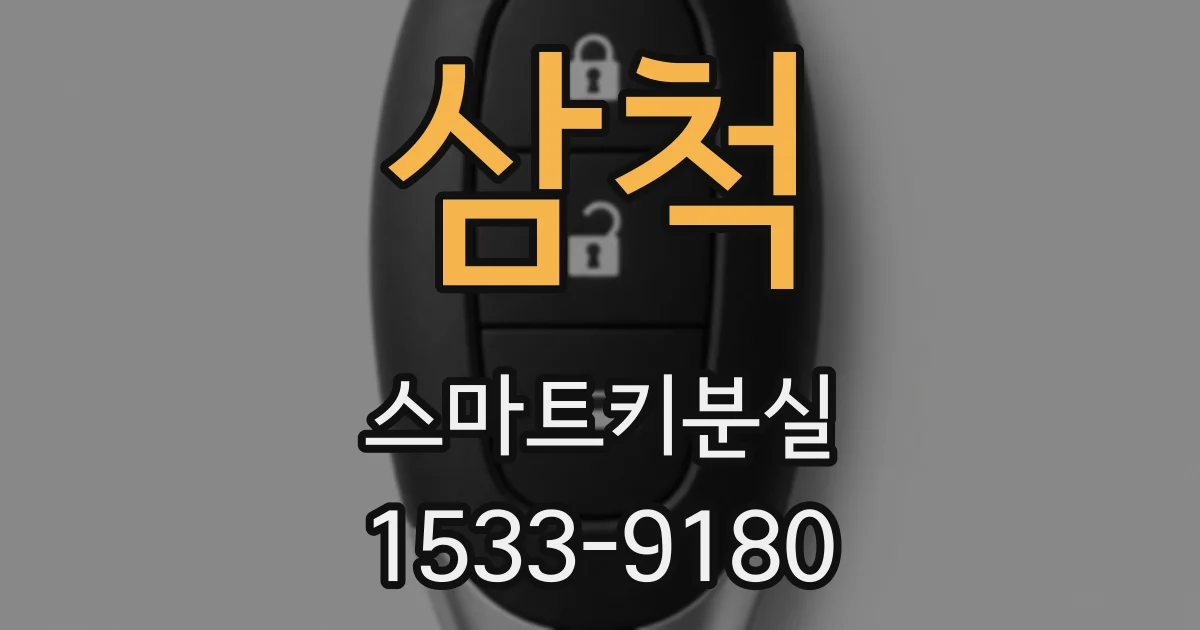 삼척 스마트키분실