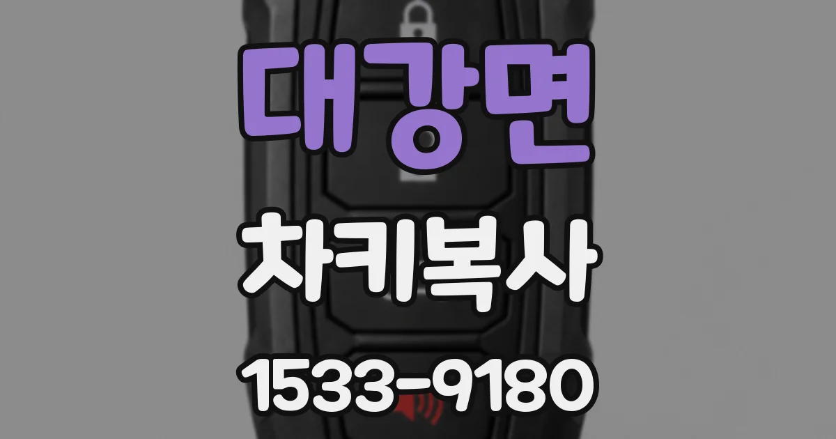 대강면 차키복사