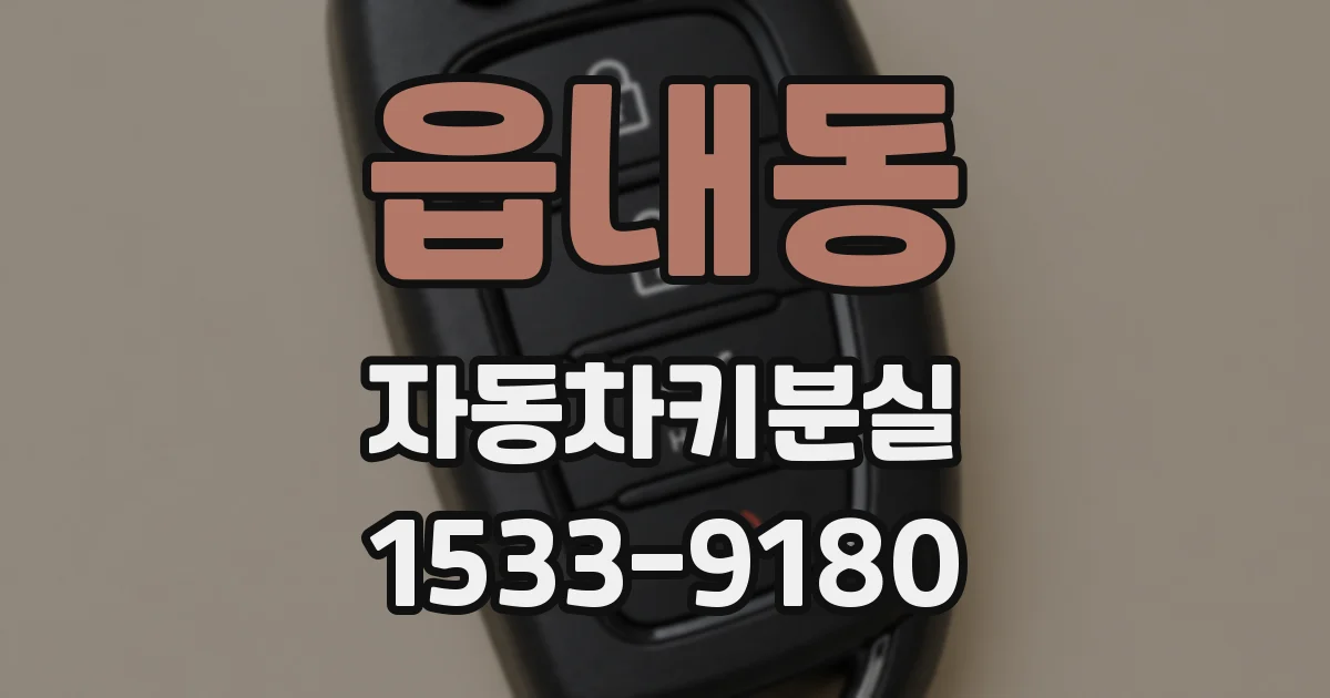 읍내동 자동차키분실