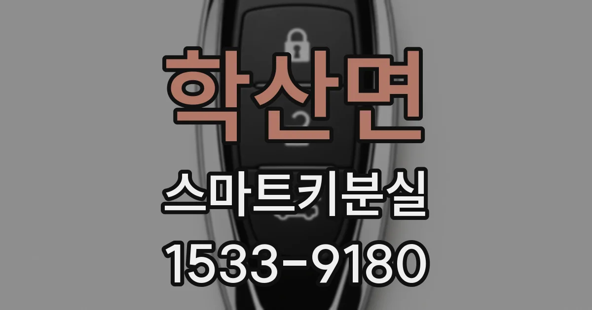학산면 스마트키분실