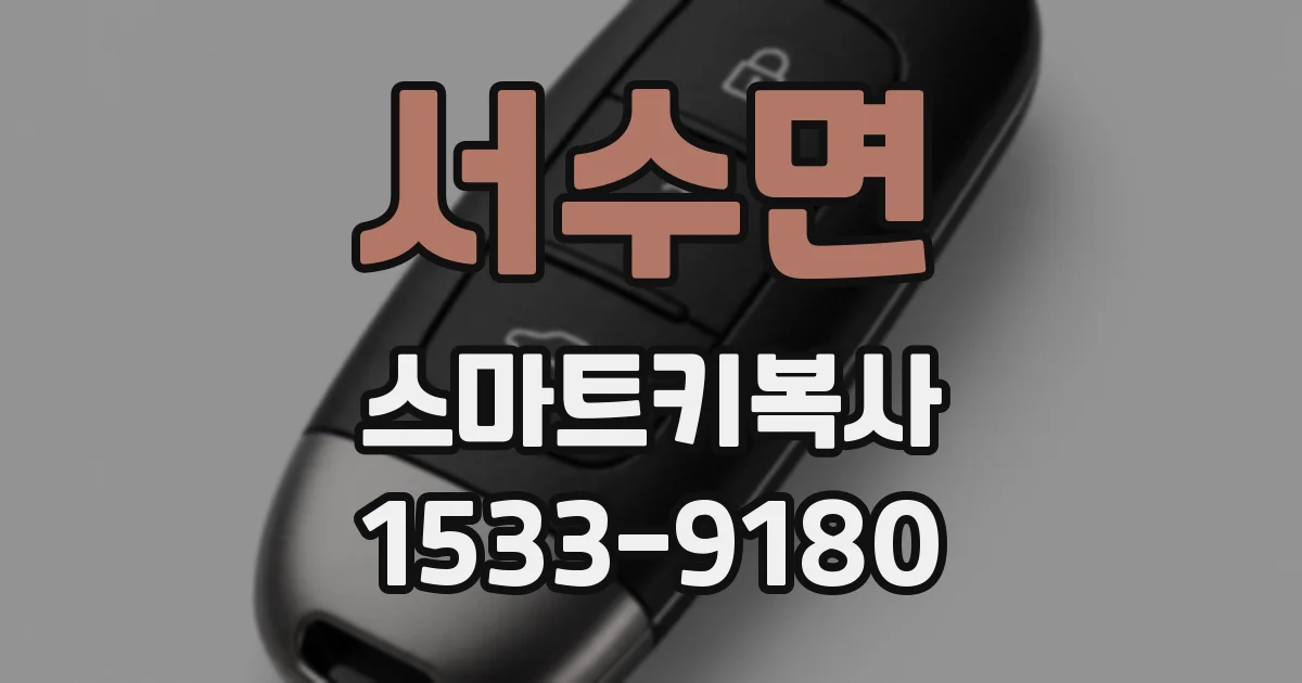 서수면 스마트키복사